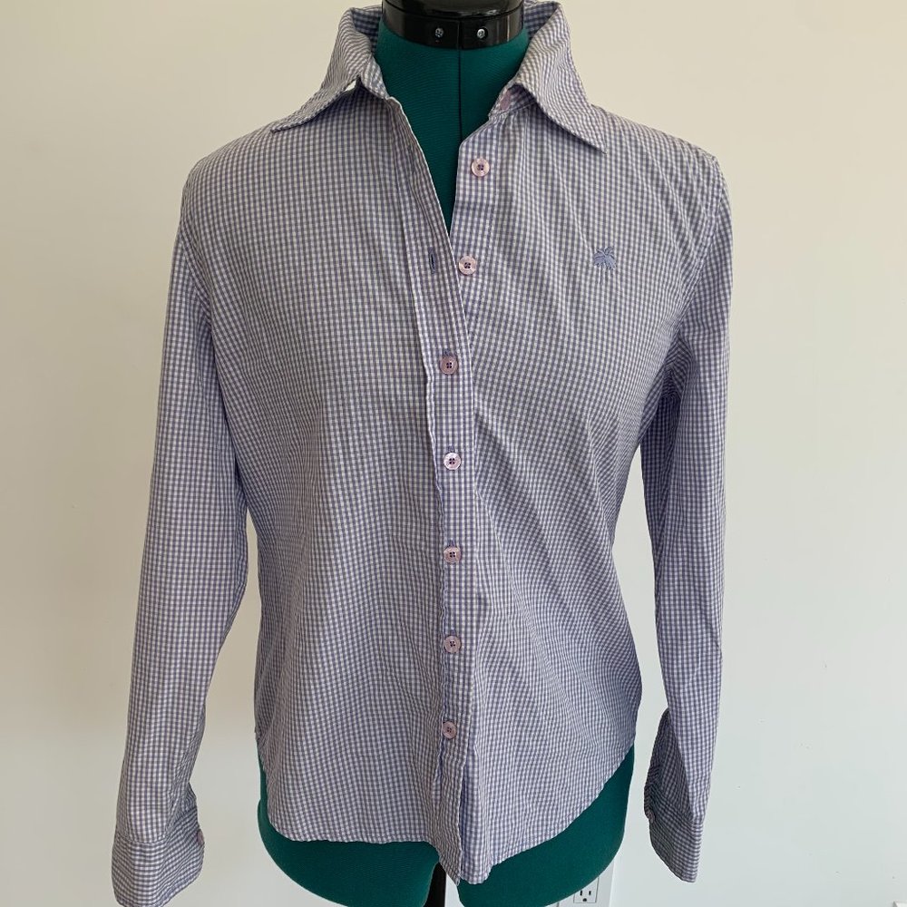 Lilly Pulitzer Gingham Button Down Top